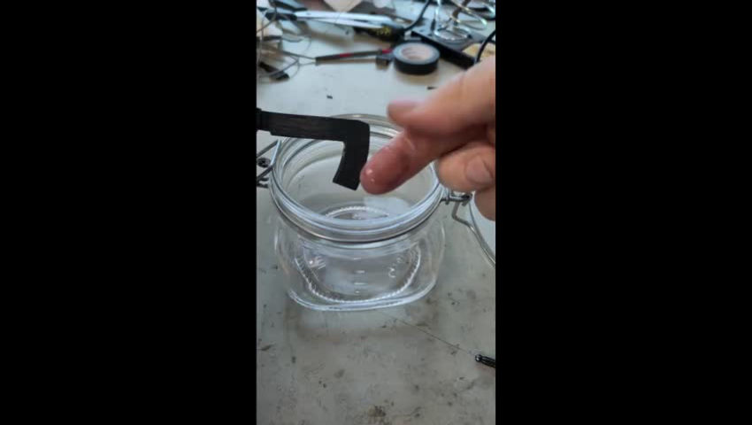 Prusament PLA dissolving in acetone in seconds