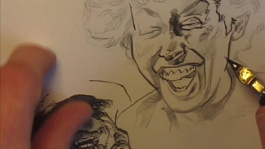 Inking Melvin episode artwork